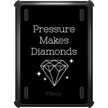 DistinctInk™ OtterBox Defender Series Case for Apple iPad / iPad Pro / iPad Air / iPad Mini - Pressure Makes Diamonds - Black / White