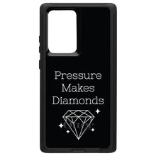 DistinctInk™ OtterBox Defender Series Case for Apple iPhone / Samsung Galaxy / Google Pixel - Pressure Makes Diamonds - Black / White