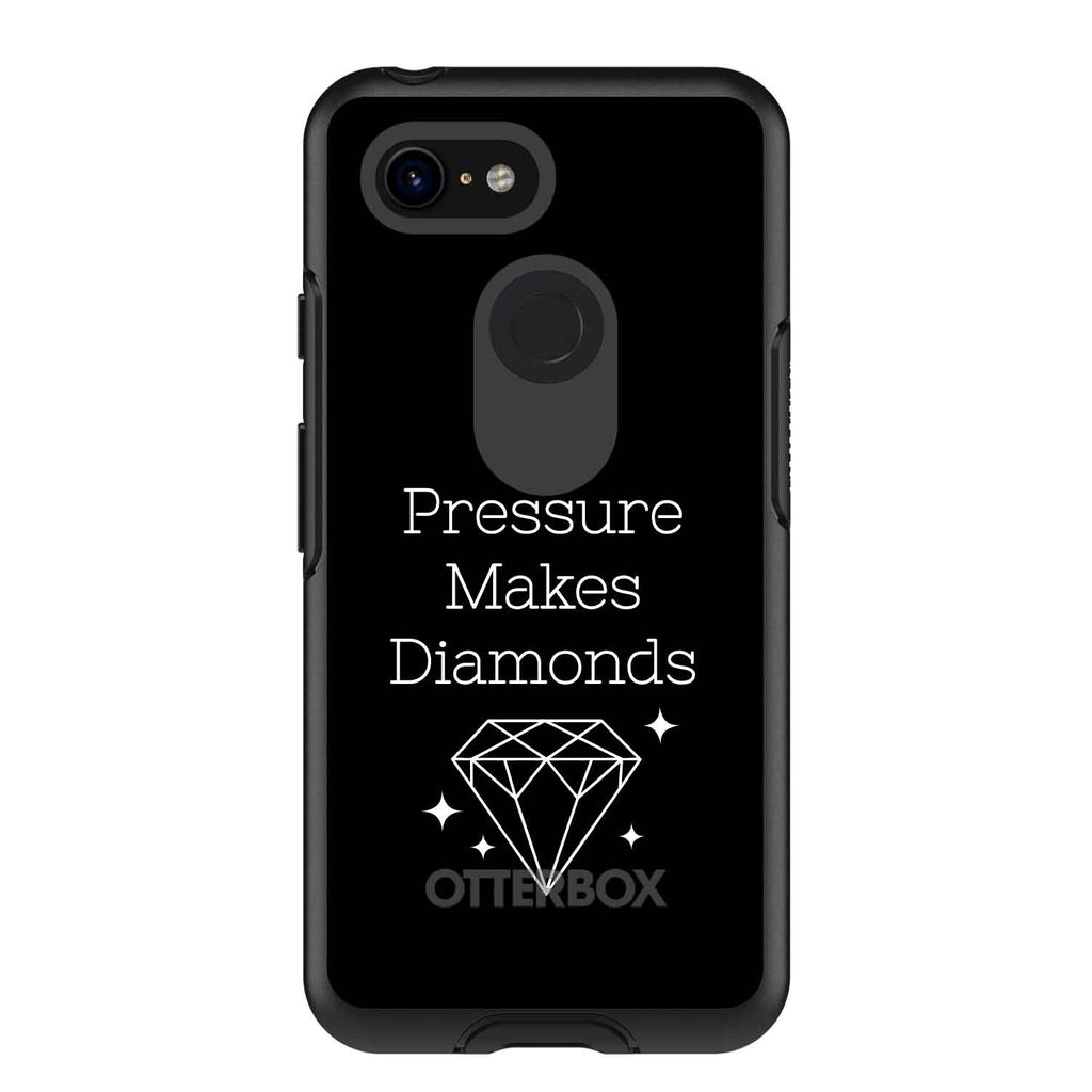 Pressure Makes Diamonds, Black / White OtterBox Symmetry Case for iPhone & Galaxy, view 15