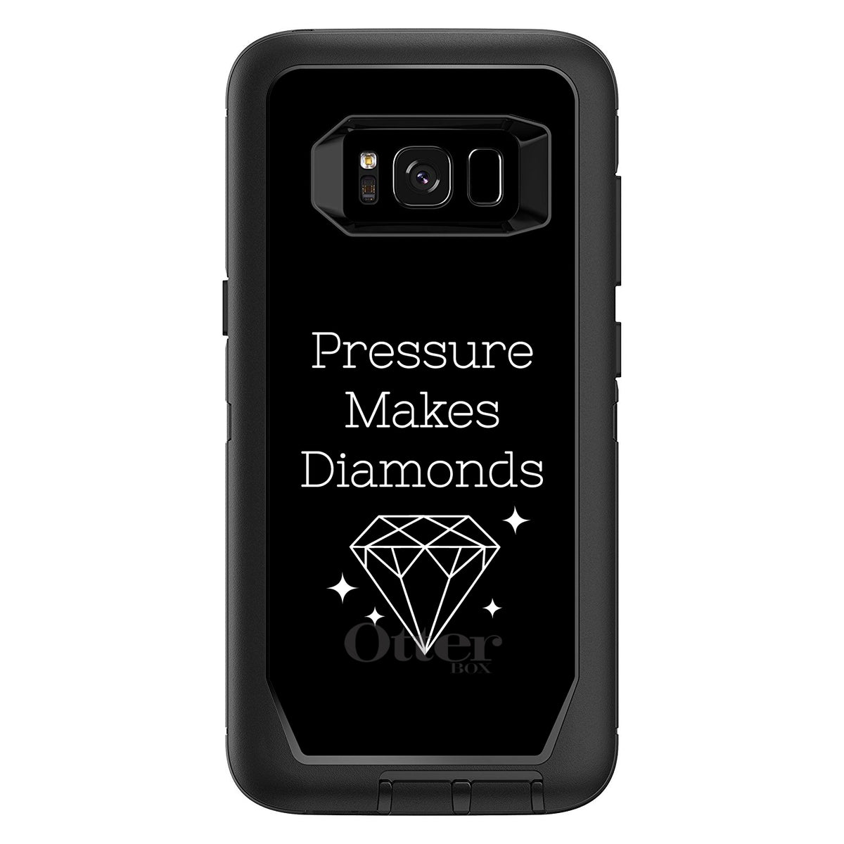 Pressure Makes Diamonds, Black / White OtterBox Defender Case for iPhone & Galaxy, view 12