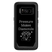 DistinctInk™ OtterBox Defender Series Case for Apple iPhone / Samsung Galaxy / Google Pixel - Pressure Makes Diamonds - Black / White