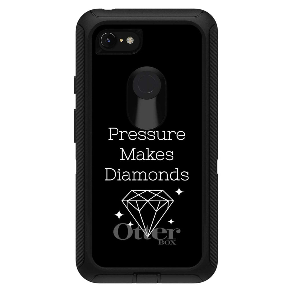 Pressure Makes Diamonds, Black / White OtterBox Defender Case for iPhone & Galaxy, view 18
