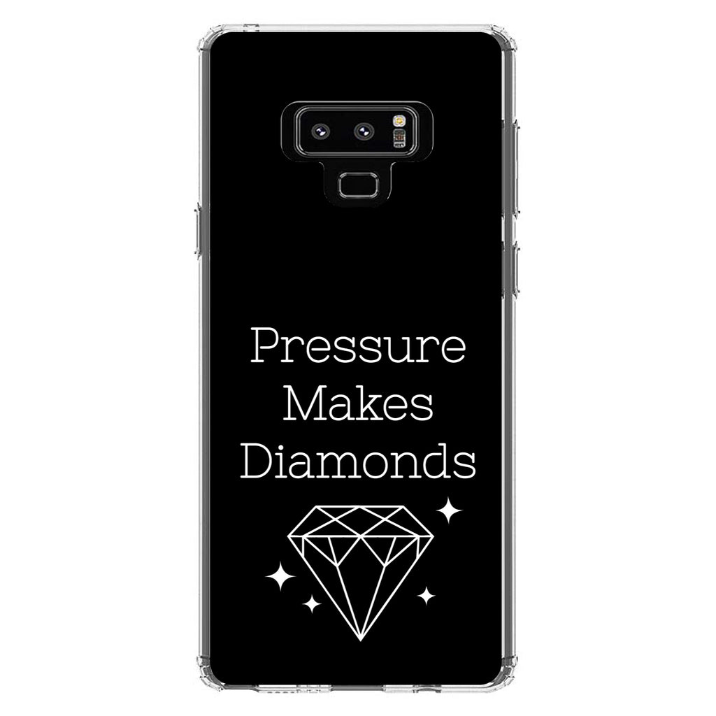 Pressure Makes Diamonds, Black / White Clear Shockproof iPhone Case, view 11