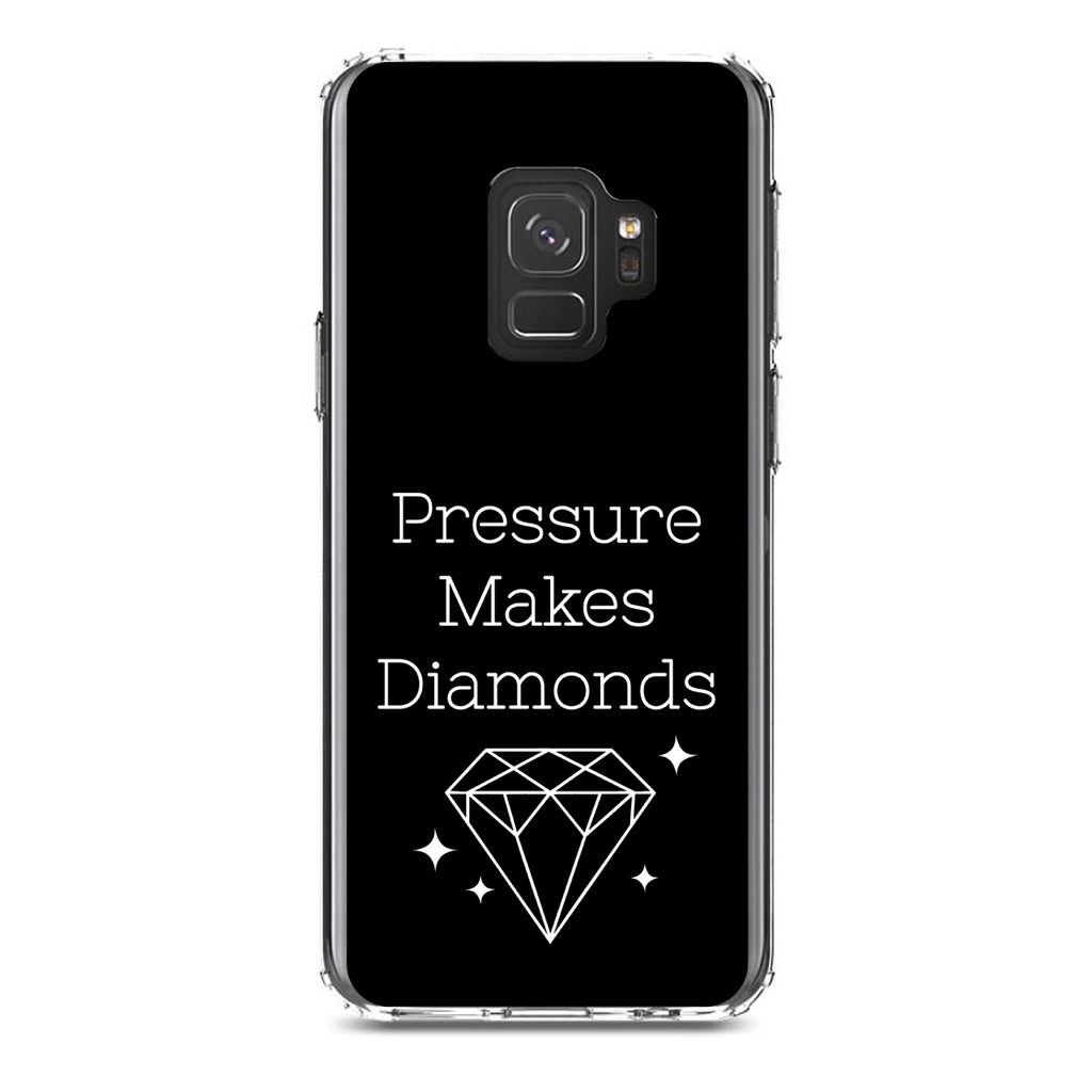 Pressure Makes Diamonds, Black / White Clear Shockproof iPhone Case, view 19