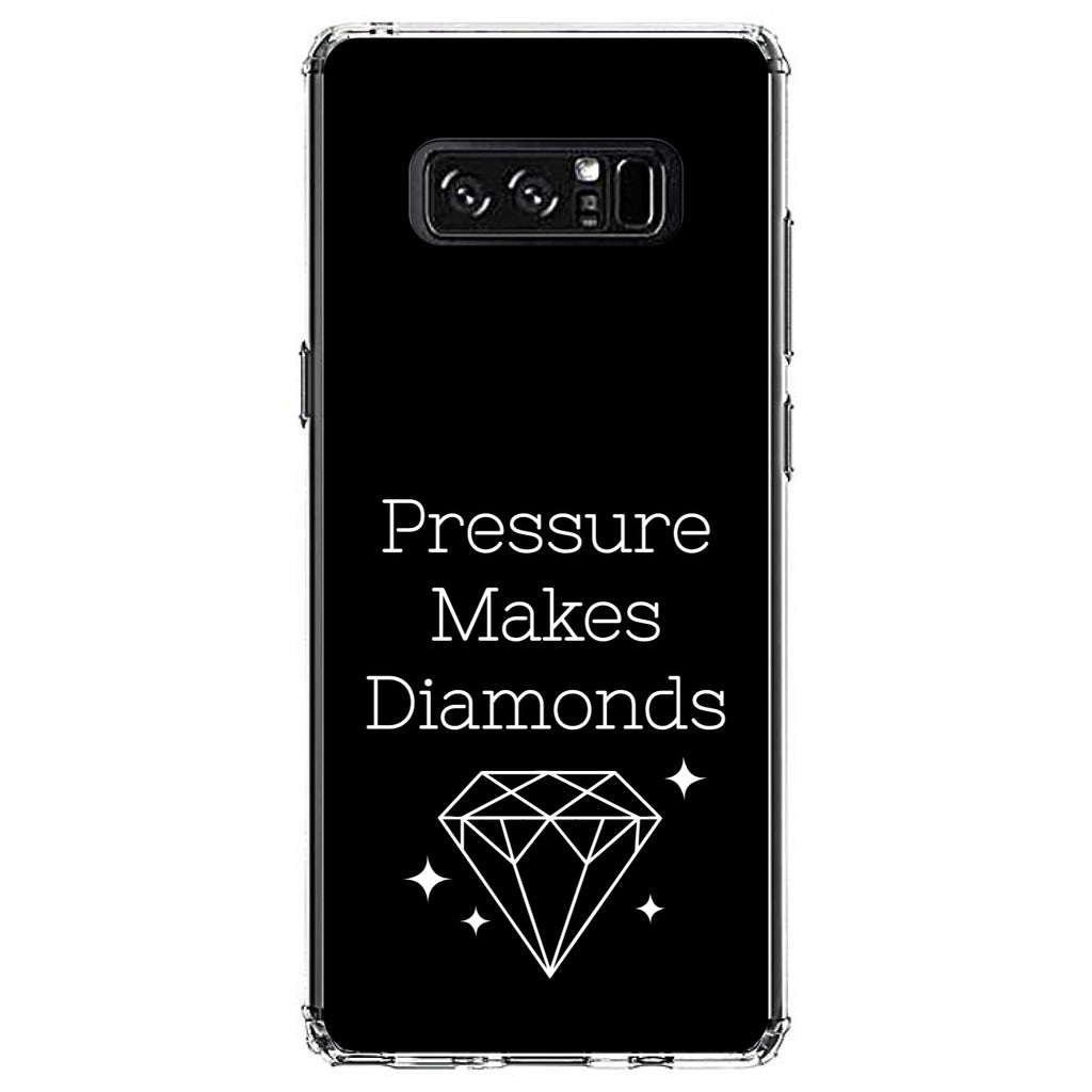 Pressure Makes Diamonds, Black / White Clear Shockproof iPhone Case, view 12