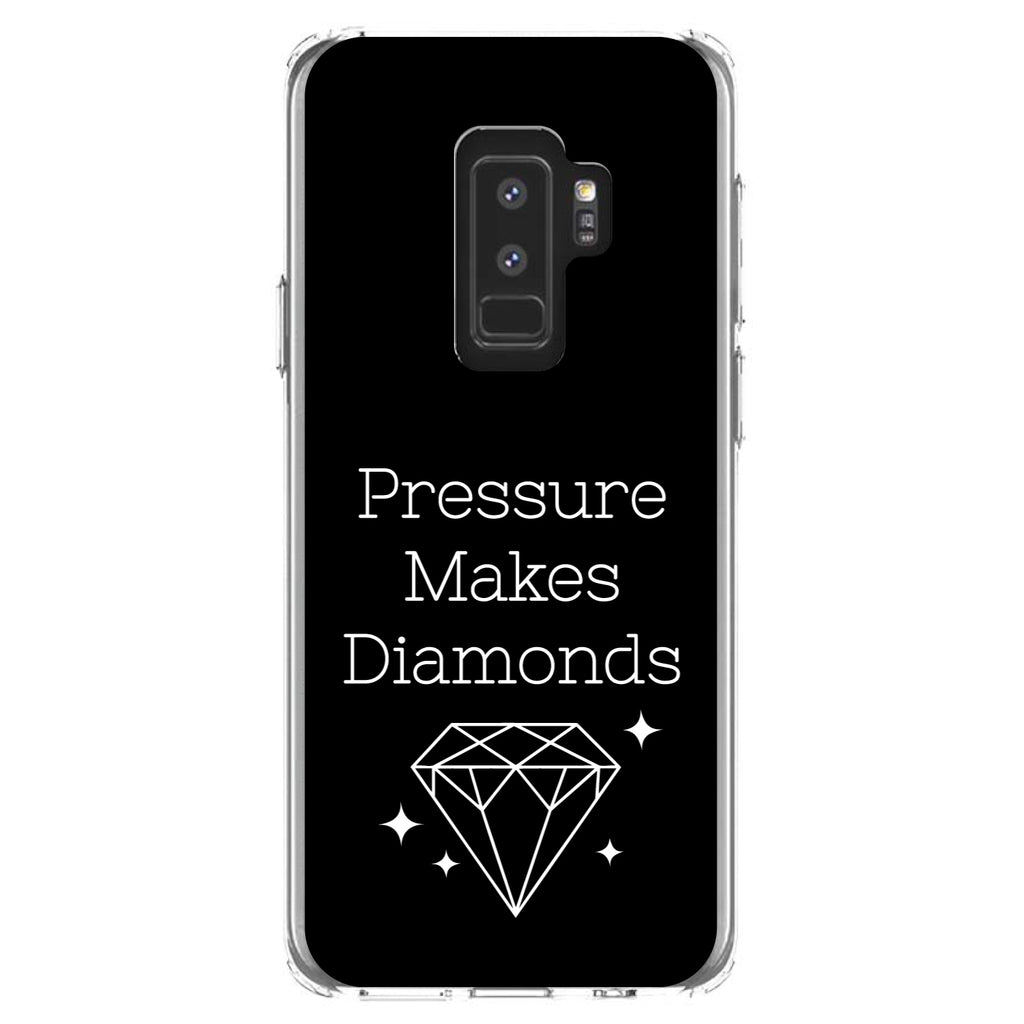 Pressure Makes Diamonds, Black / White Clear Shockproof iPhone Case, view 20