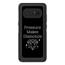 DistinctInk™ OtterBox Commuter Series Case for Apple iPhone or Samsung Galaxy - Pressure Makes Diamonds - Black / White