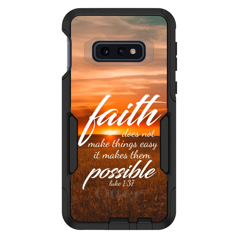 Luke 1:37, Faith Does Not Make Things Easy, It Makes Them Possible OtterBox Commuter Case for iPhone & Galaxy, view 8