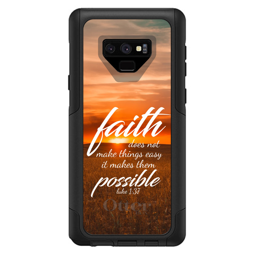 Luke 1:37, Faith Does Not Make Things Easy, It Makes Them Possible OtterBox Commuter Case for iPhone & Galaxy, view 15