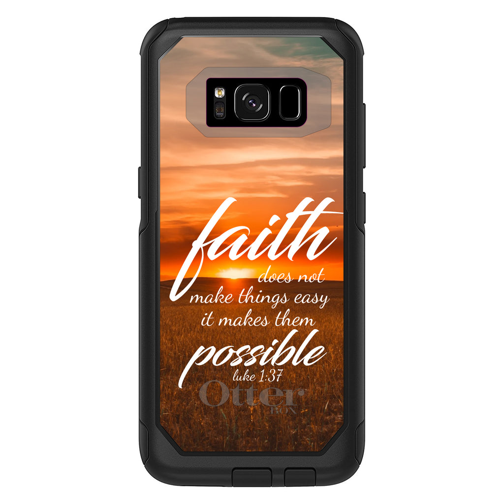 Luke 1:37, Faith Does Not Make Things Easy, It Makes Them Possible OtterBox Commuter Case for iPhone & Galaxy, view 10