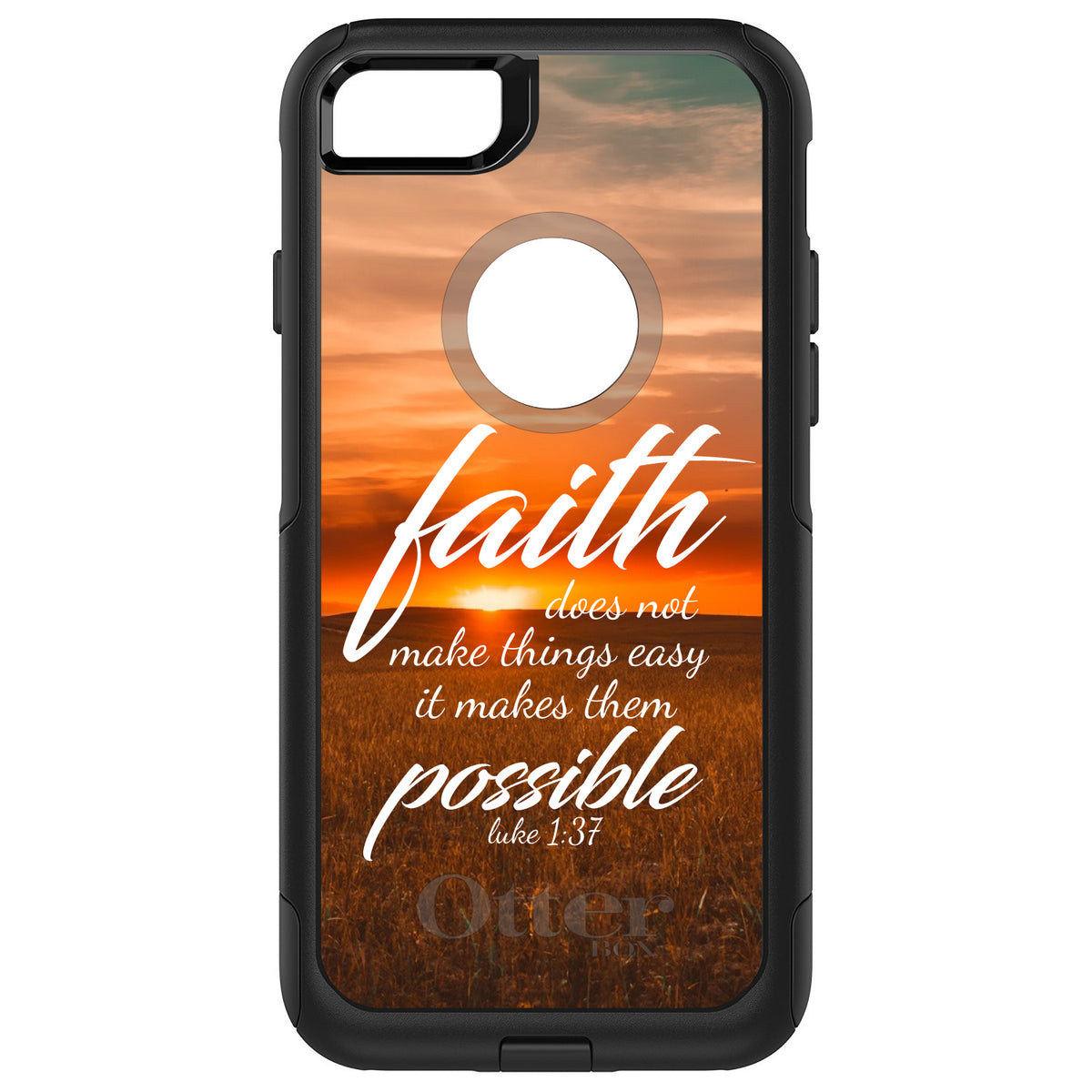 Luke 1:37, Faith Does Not Make Things Easy, It Makes Them Possible OtterBox Commuter Case for iPhone & Galaxy