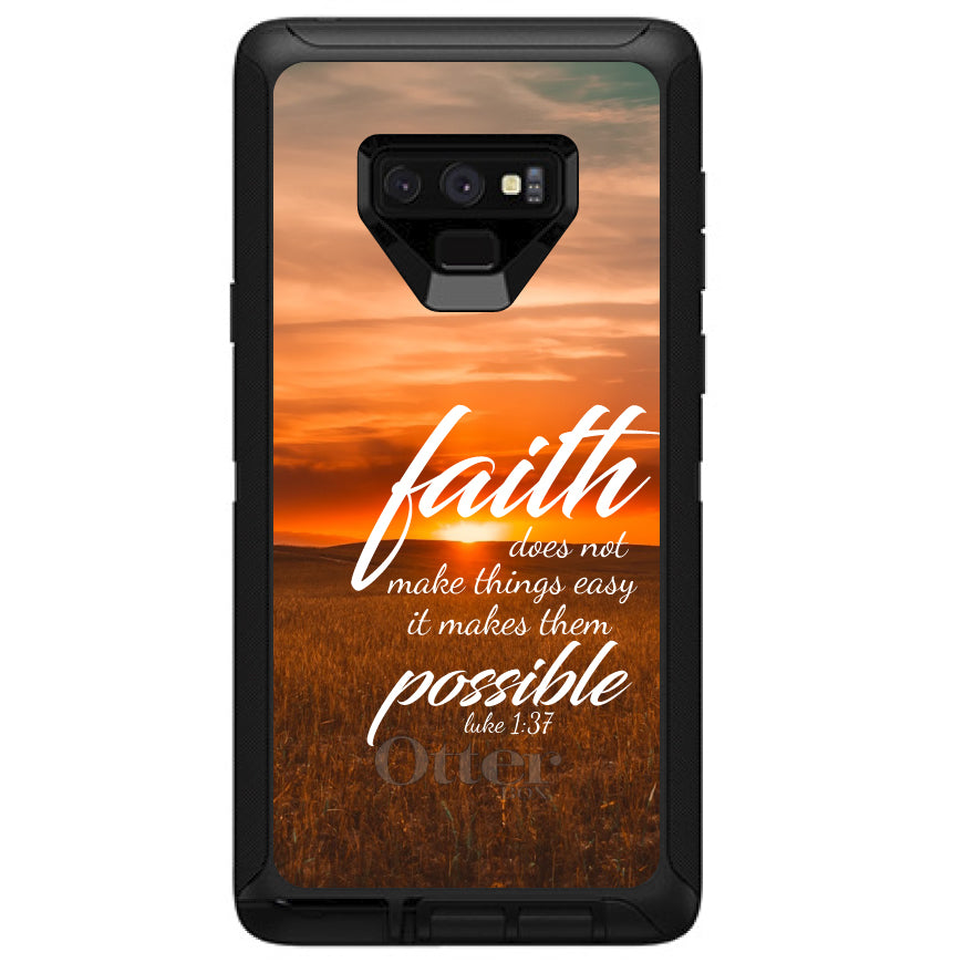 Luke 1:37, Faith Does Not Make Things Easy, It Makes Them Possible OtterBox Defender Case for iPhone & Galaxy, view 16