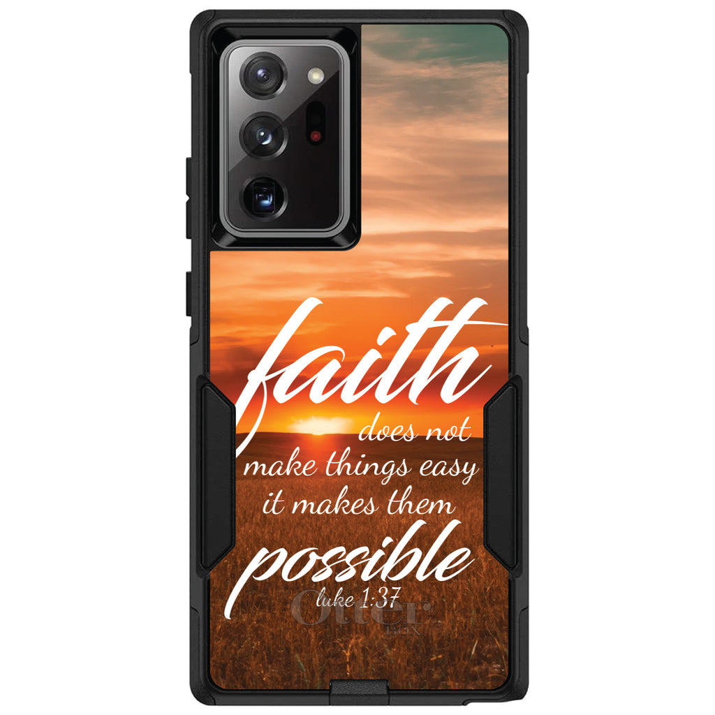Luke 1:37, Faith Does Not Make Things Easy, It Makes Them Possible OtterBox Commuter Case for iPhone & Galaxy, view 12