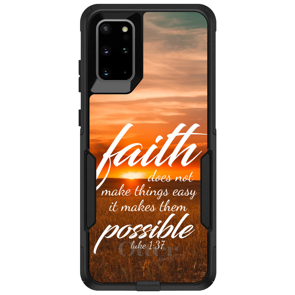 Luke 1:37, Faith Does Not Make Things Easy, It Makes Them Possible OtterBox Commuter Case for iPhone & Galaxy, view 6