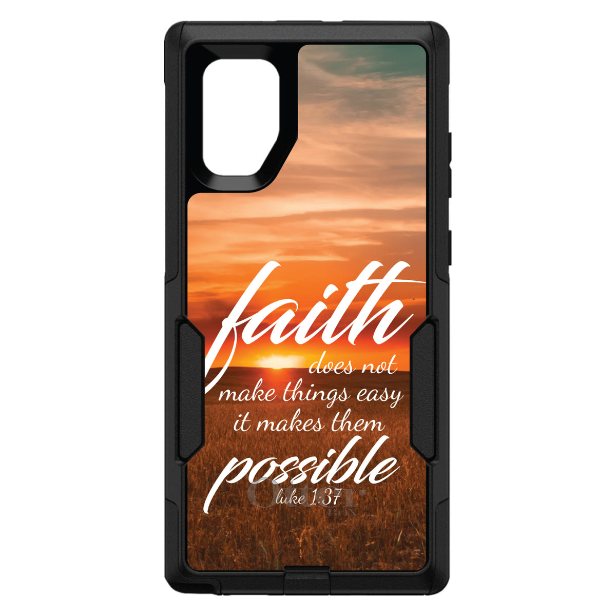 Luke 1:37, Faith Does Not Make Things Easy, It Makes Them Possible OtterBox Commuter Case for iPhone & Galaxy, view 14