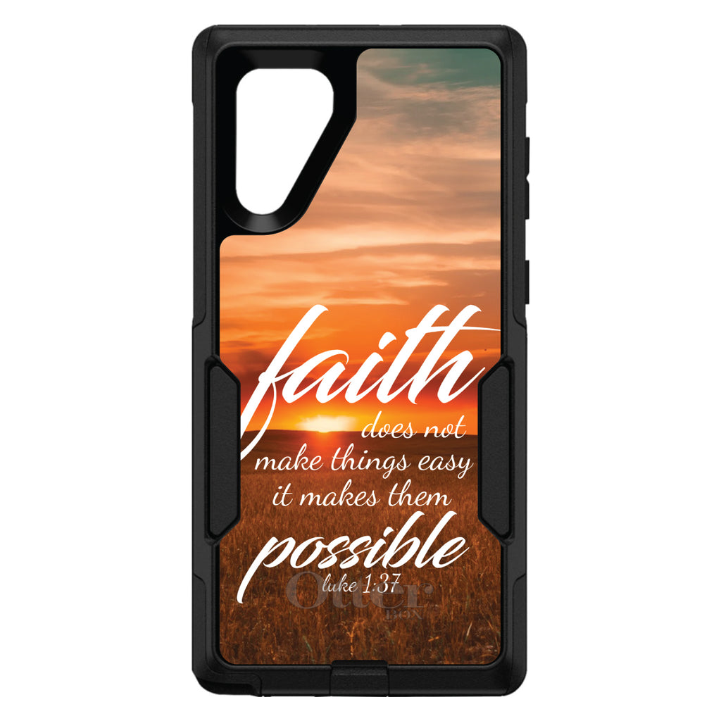 Luke 1:37, Faith Does Not Make Things Easy, It Makes Them Possible OtterBox Commuter Case for iPhone & Galaxy, view 13