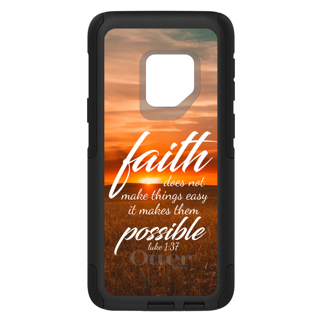Luke 1:37, Faith Does Not Make Things Easy, It Makes Them Possible OtterBox Commuter Case for iPhone & Galaxy, view 9