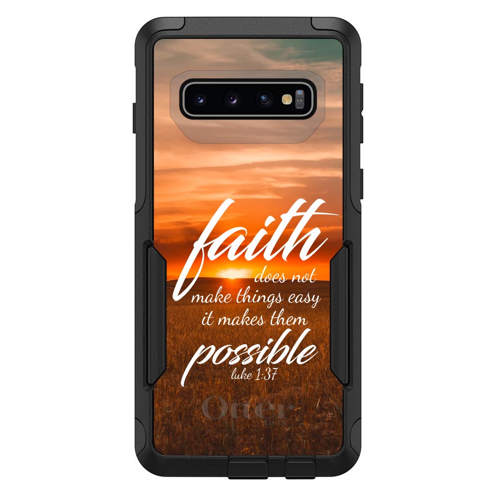 Luke 1:37, Faith Does Not Make Things Easy, It Makes Them Possible OtterBox Commuter Case for iPhone & Galaxy, view 7