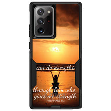 DistinctInk™ OtterBox Commuter Series Case for Apple iPhone or Samsung Galaxy - Philippians 4:13 - I can do everything through Him who gives me strength