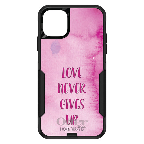 1 Corinthians 13, Love Never Gives Up OtterBox Commuter Case for iPhone & Galaxy, view 2
