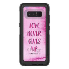 DistinctInk™ OtterBox Commuter Series Case for Apple iPhone or Samsung Galaxy - 1 Corinthians 13 - Love Never Gives Up
