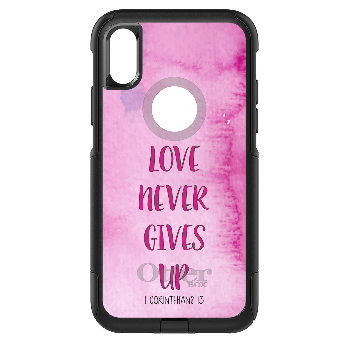 1 Corinthians 13, Love Never Gives Up OtterBox Commuter Case for iPhone & Galaxy, view 3