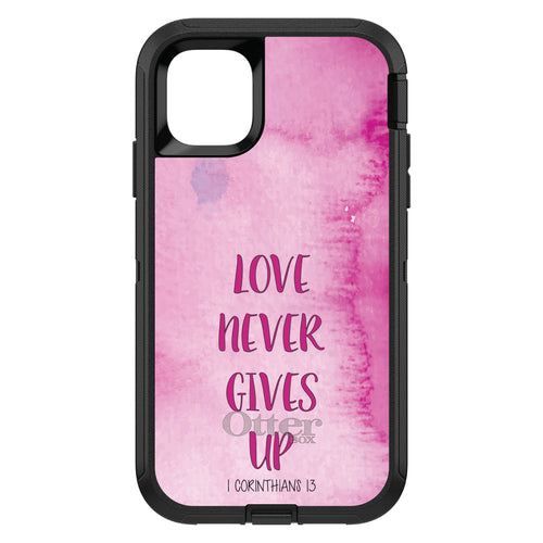 1 Corinthians 13, Love Never Gives Up OtterBox Defender Case for iPhone & Galaxy, view 2