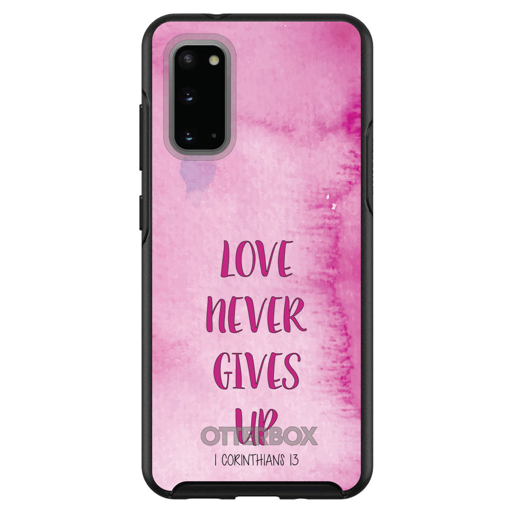 1 Corinthians 13, Love Never Gives Up OtterBox Symmetry Case for iPhone & Galaxy, view 5