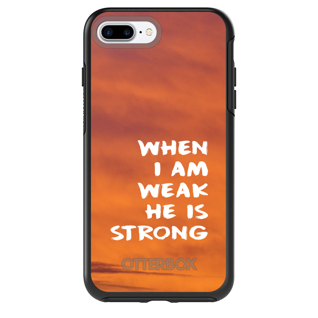 When I Am Weak, He Is Strong OtterBox Symmetry Case for iPhone & Galaxy, view 2