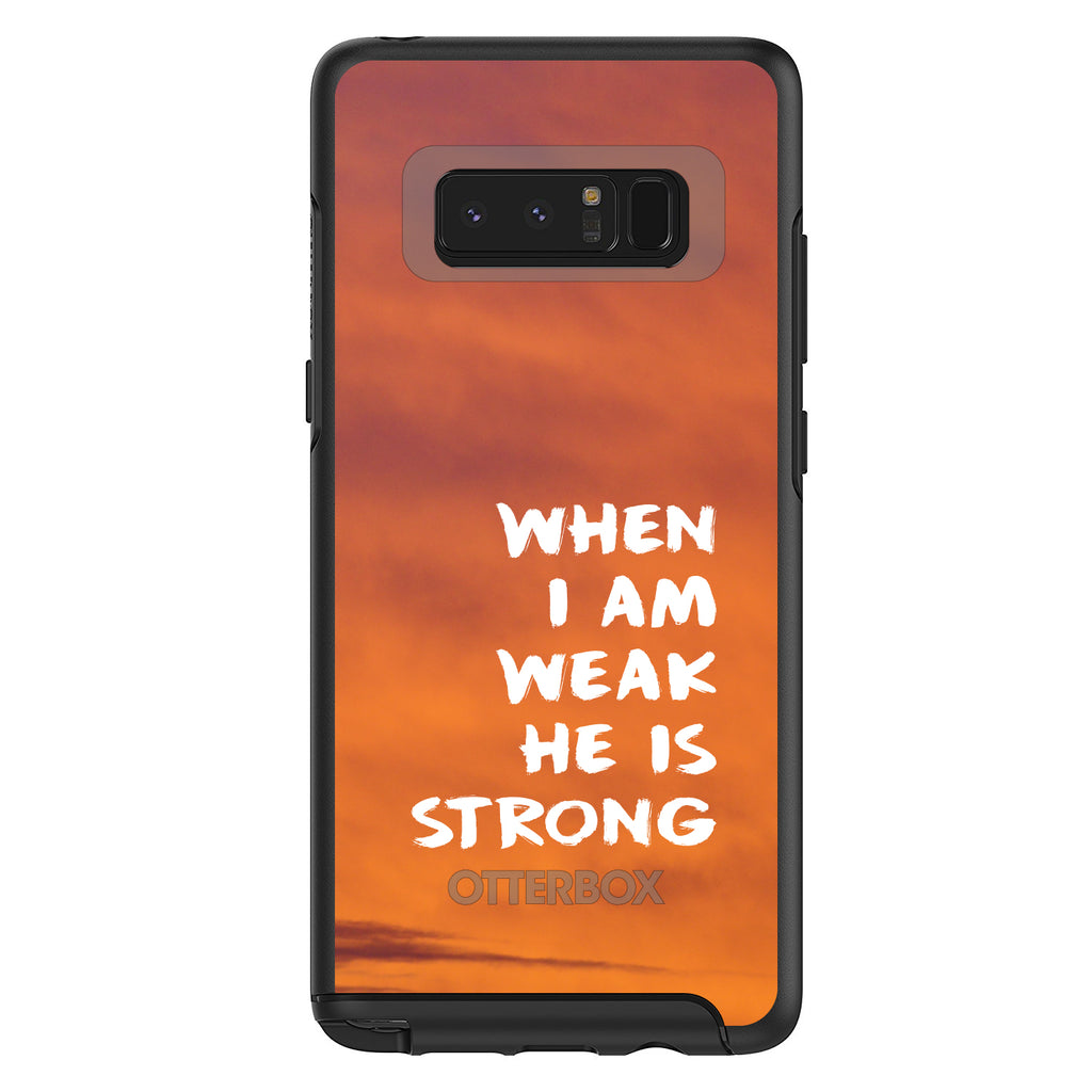 When I Am Weak, He Is Strong OtterBox Symmetry Case for iPhone & Galaxy, view 14