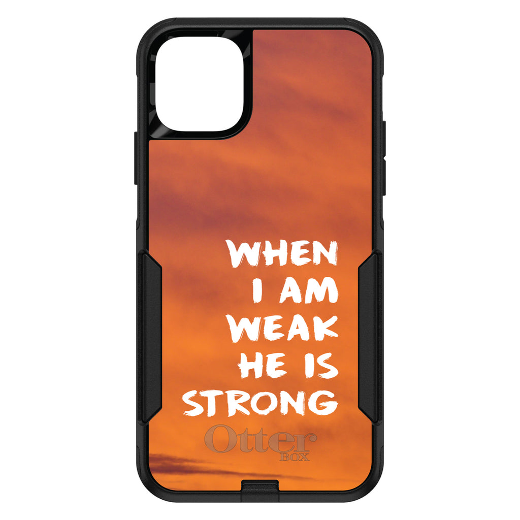 When I Am Weak, He Is Strong OtterBox Commuter Case for iPhone & Galaxy, view 2
