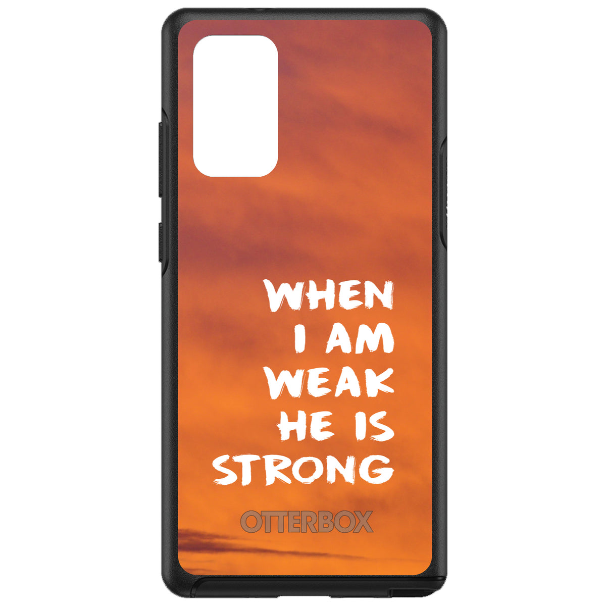 When I Am Weak, He Is Strong OtterBox Symmetry Case for iPhone & Galaxy, view 10