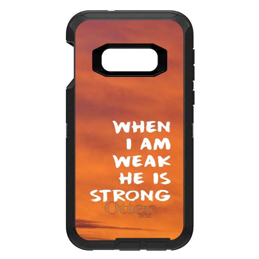 When I Am Weak, He Is Strong OtterBox Defender Case for iPhone & Galaxy, view 10