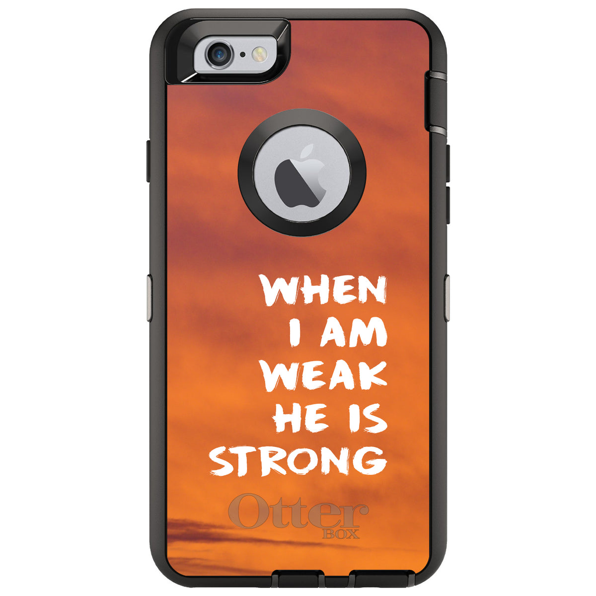 When I Am Weak, He Is Strong OtterBox Defender Case for iPhone & Galaxy, view 4