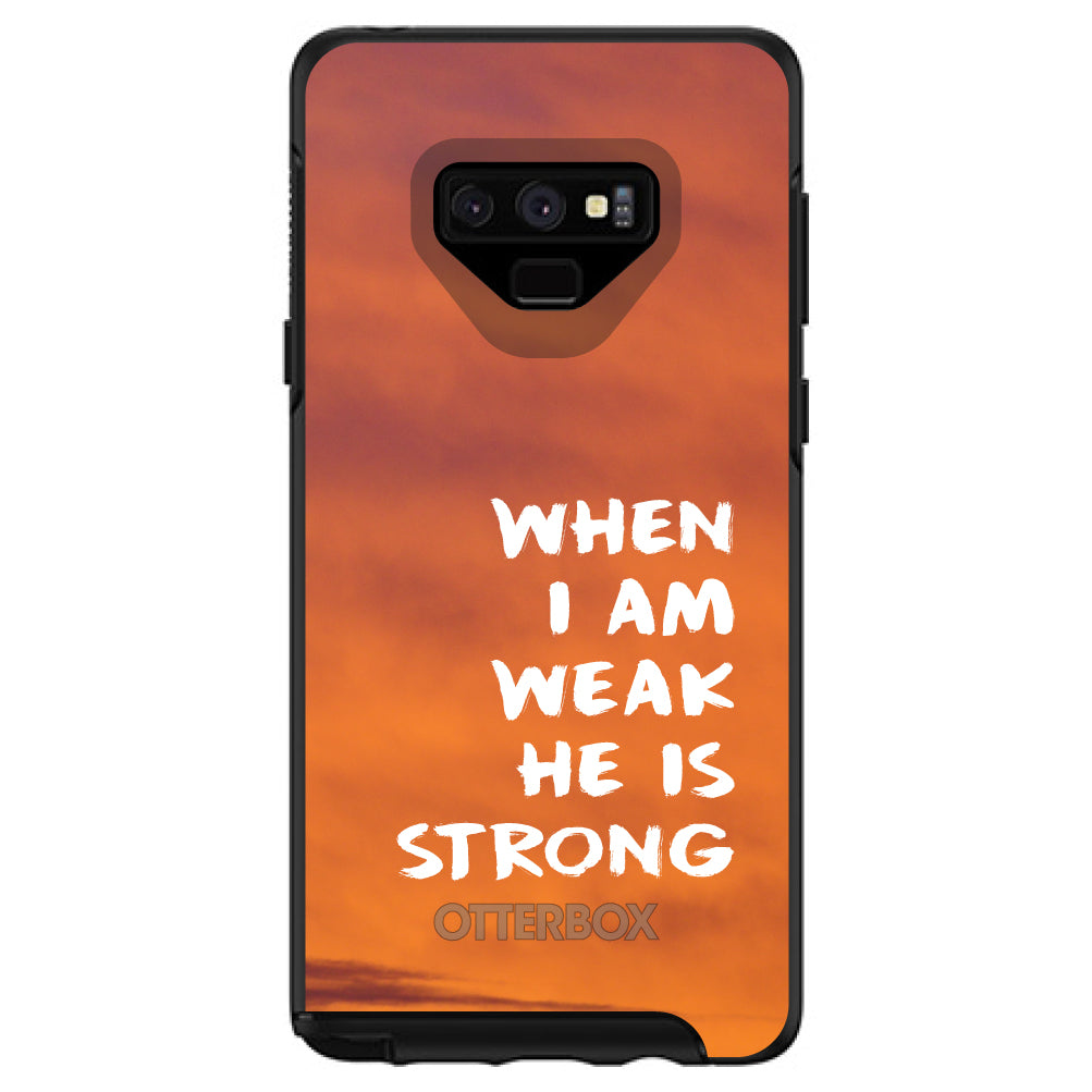 When I Am Weak, He Is Strong OtterBox Symmetry Case for iPhone & Galaxy, view 13