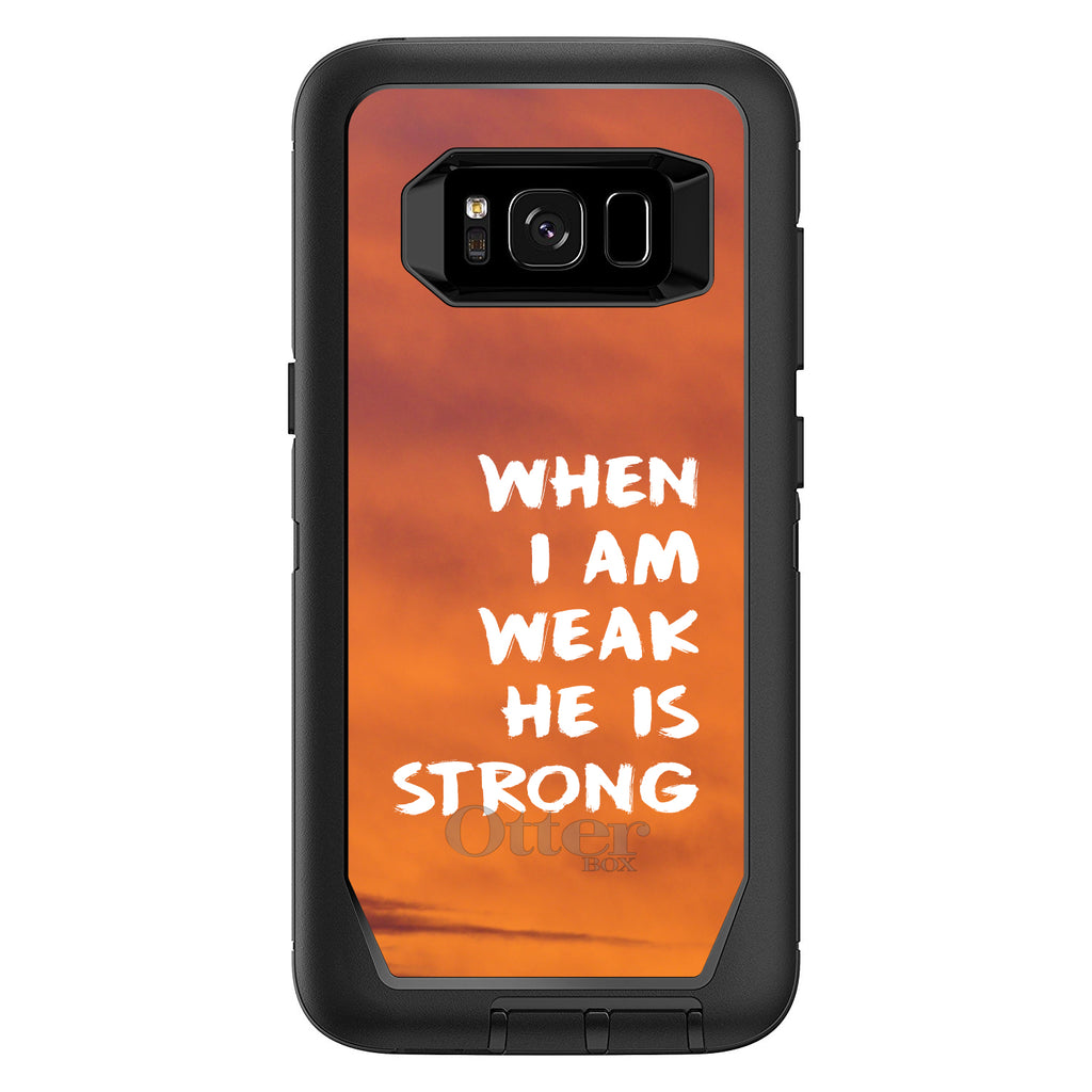 When I Am Weak, He Is Strong OtterBox Defender Case for iPhone & Galaxy, view 12