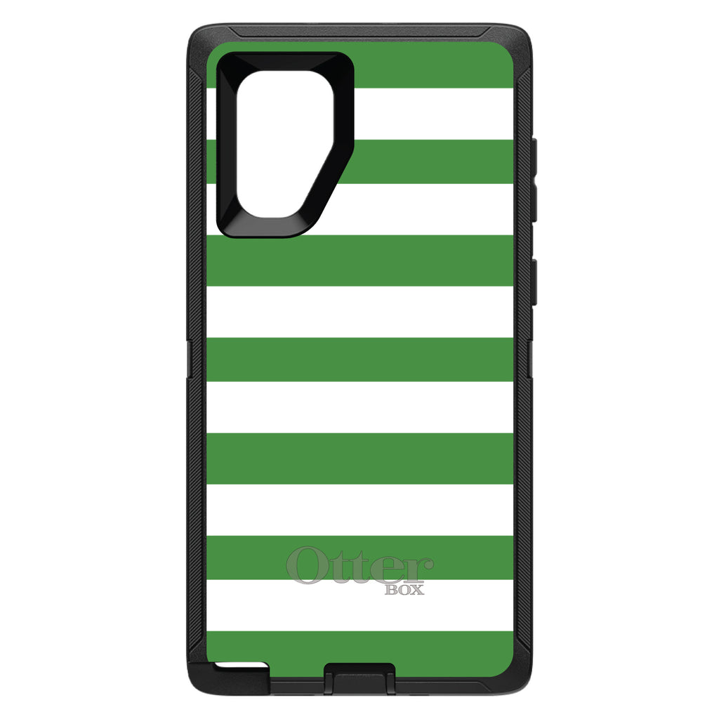 Green & White Bold Stripes OtterBox Defender Case for iPhone & Galaxy, view 11