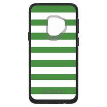 DistinctInk™ OtterBox Symmetry Series Case for Apple iPhone / Samsung Galaxy / Google Pixel - Green & White Bold Stripes