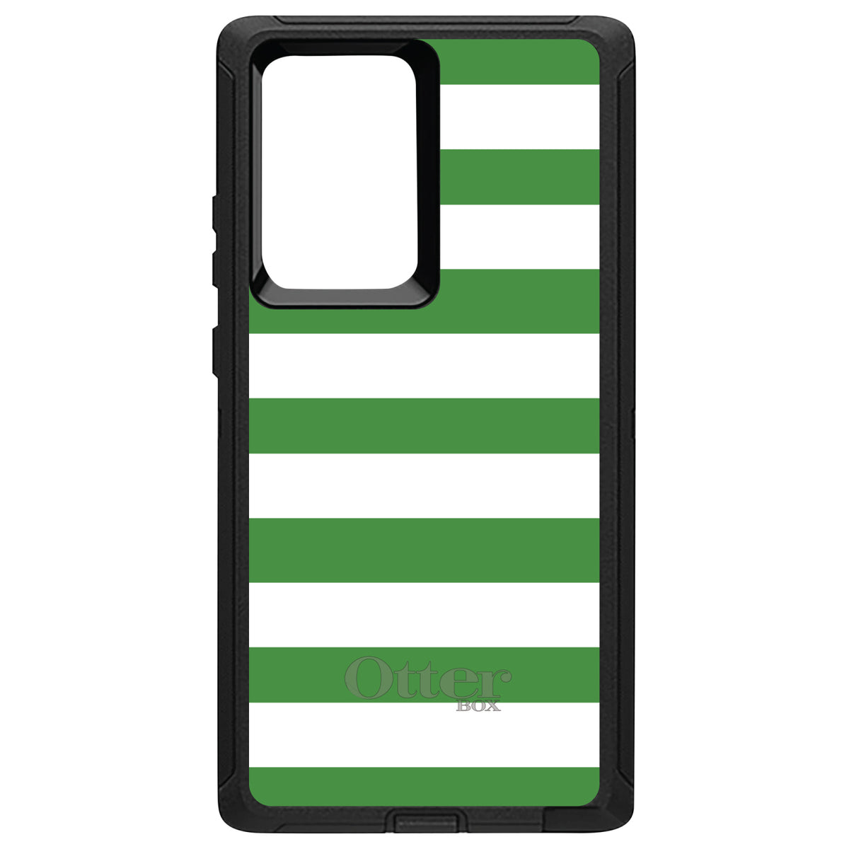 Green & White Bold Stripes OtterBox Defender Case for iPhone & Galaxy, view 10