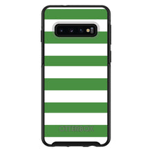 DistinctInk™ OtterBox Symmetry Series Case for Apple iPhone / Samsung Galaxy / Google Pixel - Green & White Bold Stripes