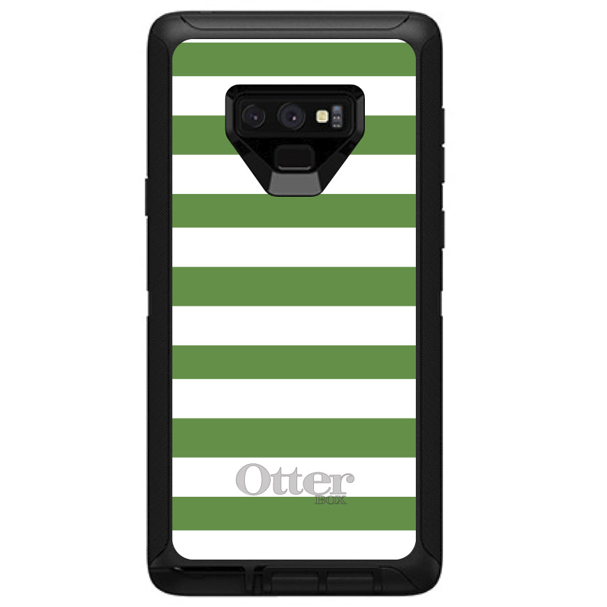 Green & White Bold Stripes OtterBox Defender Case for iPhone & Galaxy, view 13