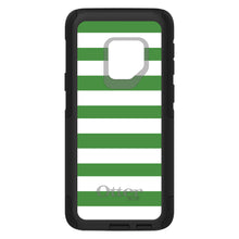 DistinctInk™ OtterBox Commuter Series Case for Apple iPhone or Samsung Galaxy - Green & White Bold Stripes