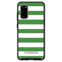 DistinctInk™ OtterBox Symmetry Series Case for Apple iPhone / Samsung Galaxy / Google Pixel - Green & White Bold Stripes