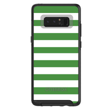 DistinctInk™ OtterBox Symmetry Series Case for Apple iPhone / Samsung Galaxy / Google Pixel - Green & White Bold Stripes