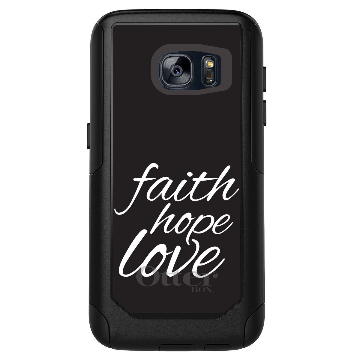 Faith / Hope / Love, Black & White OtterBox Commuter Case for iPhone & Galaxy, view 11