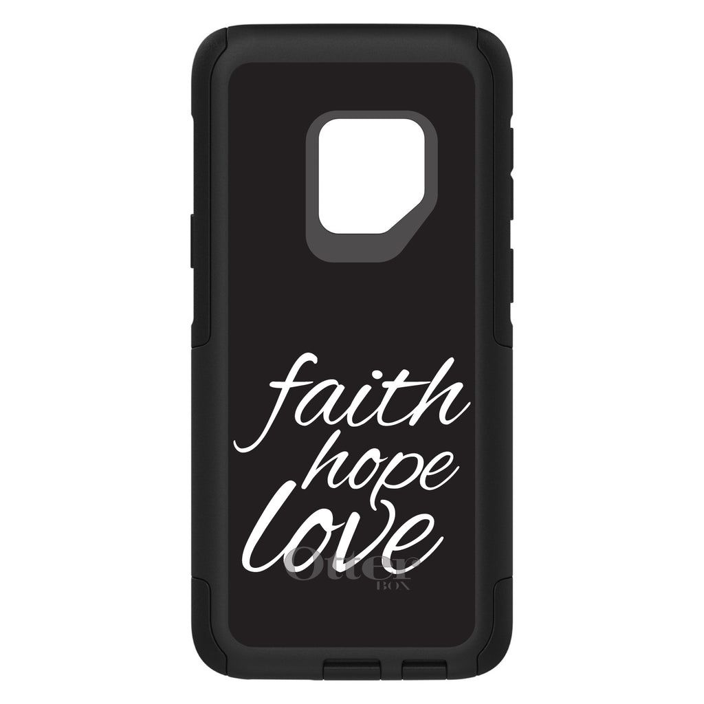 Faith / Hope / Love, Black & White OtterBox Commuter Case for iPhone & Galaxy, view 9