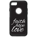 Faith / Hope / Love, Black & White OtterBox Commuter Case for iPhone & Galaxy