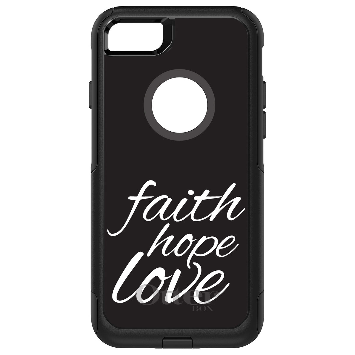Faith / Hope / Love, Black & White OtterBox Commuter Case for iPhone & Galaxy