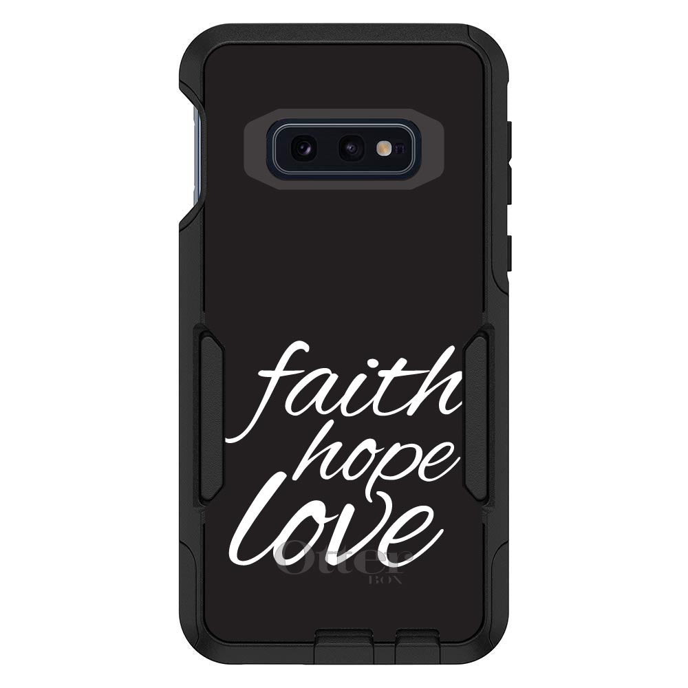Faith / Hope / Love, Black & White OtterBox Commuter Case for iPhone & Galaxy, view 8
