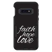 DistinctInk™ OtterBox Commuter Series Case for Apple iPhone or Samsung Galaxy - Faith / Hope / Love - Black & White